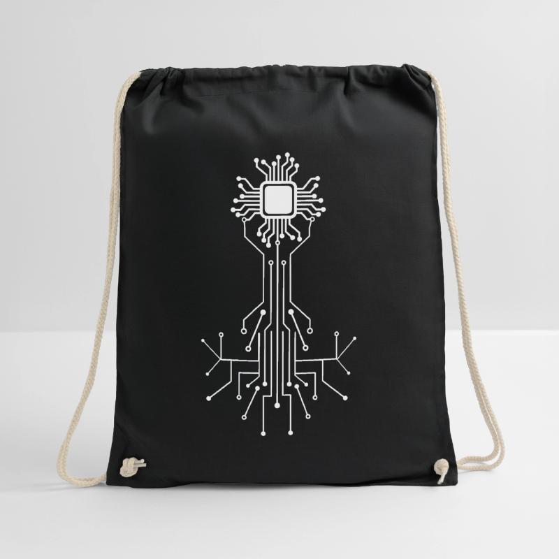 Anatomical Heart CPU Processor Computer Programmer Drawstring Bag