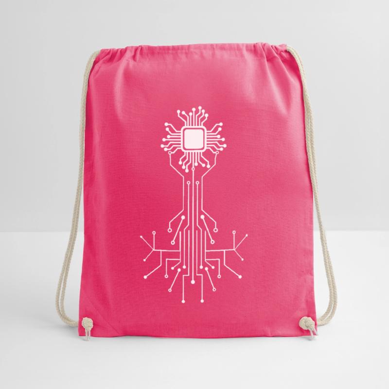 Anatomical Heart CPU Processor Computer Programmer Drawstring Bag