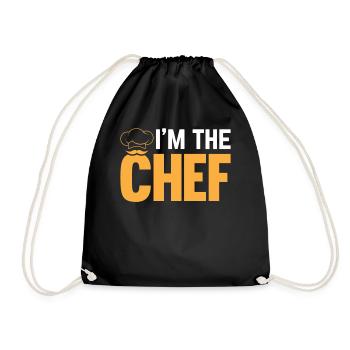 Cooking Cook Funny Cooking Chef - I'm The Chef - Drawstring Bag - black - Front