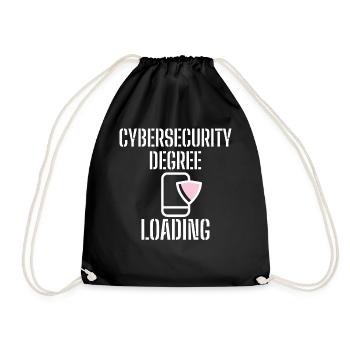 Cybersecurity - IT-Sicherheit Informatiker - Turnbeutel - Schwarz - Vorne
