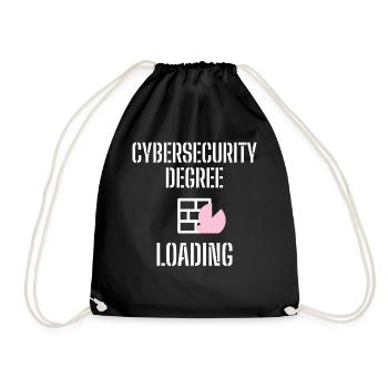 Cybersecurity - IT-Sicherheit Informatiker - Turnbeutel - Schwarz - Vorne