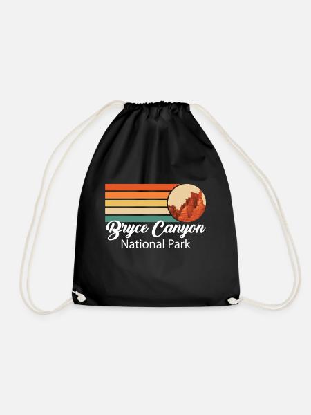 Bryce Canyon National Park Utah Rocks Souvenir Wan - Turnbeutel - Schwarz