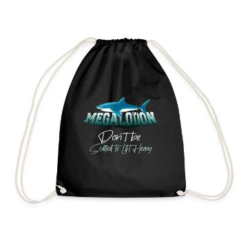 Megalodon Hunter - Requin Megalodon - Sac de sport léger - noir - Devant