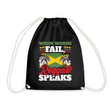 Jamaïcain Rastafari Punk Rap Rastafari Rastafarian - Sac de sport léger - noir - Devant
