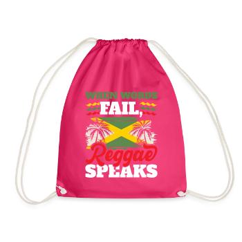 Jamaïcain Rastafari Punk Rap Rastafari Rastafarian - Sac de sport léger - fuchsia - Devant