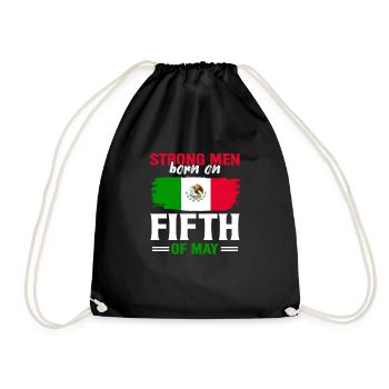 Mexiko Patriotisch Mexikanisch Cinco de Mayo - Turnbeutel - Schwarz - Vorne
