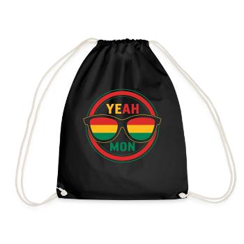 Chemise Jamaïque, oui Mon Jamaican Sunglasses Tee, - Sac de sport léger - noir - Devant