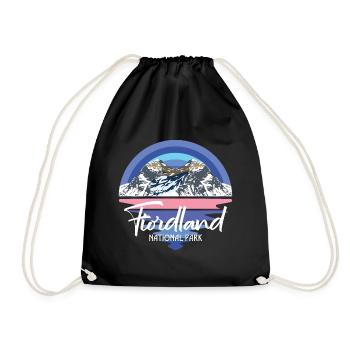 Nationalpark Fiordland Souvenir Neuseeland Tourist - Turnbeutel - Schwarz - Vorne