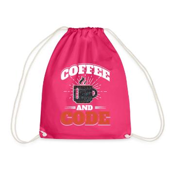 Software Computer Developer - Drawstring Bag - fuchsia - Front