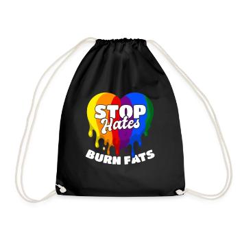 LGBT Pride Fitness - Drawstring Bag - black - Front