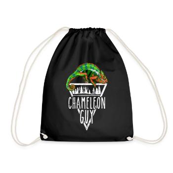 That Chameleon Guy Panther Chameleon - Drawstring Bag - black - Front