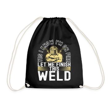 Soudage par soudeur - Sac de sport léger - noir - Devant