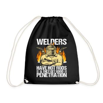Soudage par soudeur - Sac de sport léger - noir - Devant