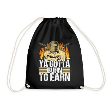 Soudage par soudeur - Sac de sport léger - noir - Devant