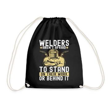 Soudage par soudeur - Sac de sport léger - noir - Devant