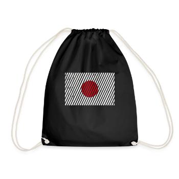 Drapeau du Japon - Sac de sport léger - noir - Devant