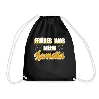 Früher war mehr Lametta - Turnbeutel - Schwarz - Vorne