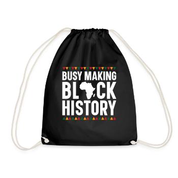 Diligently Making Black History Africa - Drawstring Bag - black - Front