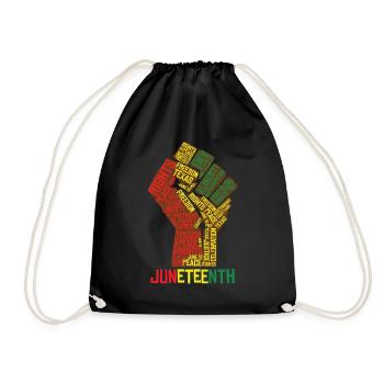 Juneteenth Texas Liberty Peace Celebration - Turnbeutel - Schwarz - Vorne