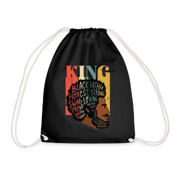 King Proud Melanated Dad Black Father’s Day - Sac de sport léger - noir - Devant