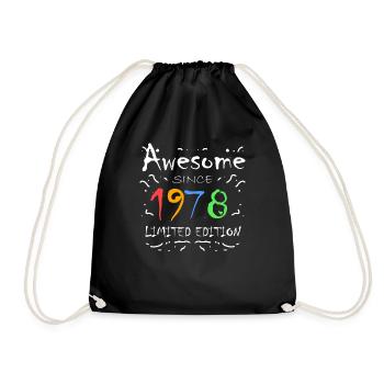 1978 - Drawstring Bag - black - Front