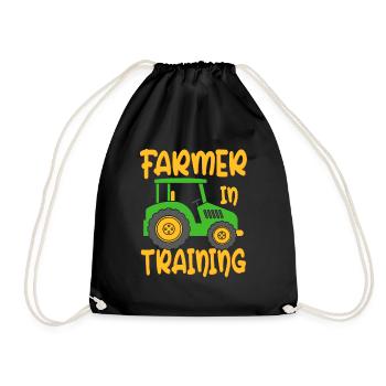 Agriculteur en formation Agriculture agricole Drôle d’agriculteur - Sac de sport léger - noir - Devant