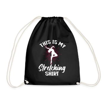 Stretching-Shirt - Ballet Dancer Ballet - Drawstring Bag - black - Front