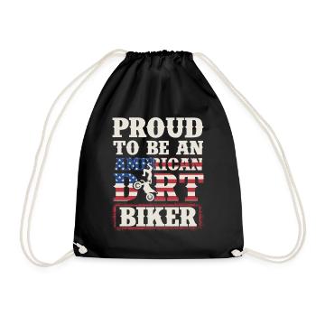 Motocross Enduro Off Road Dirt Biker - Sac de sport léger - noir - Devant
