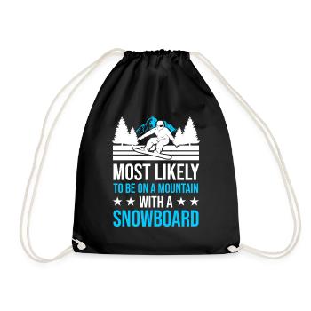Snowboard Ski Snowboarders - Sac de sport léger - noir - Devant
