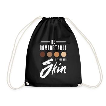 Encouraging Positivity Inspirational Motivator - Drawstring Bag - black - Front