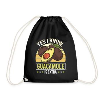 De Mayo Vegetarier Veganer Mexikaner - Turnbeutel - Schwarz - Vorne