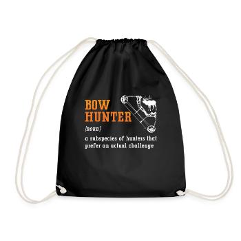 Chasse à l’arc Un chasseur qui cible le chasseur à l’arc long - Sac de sport léger - noir - Devant