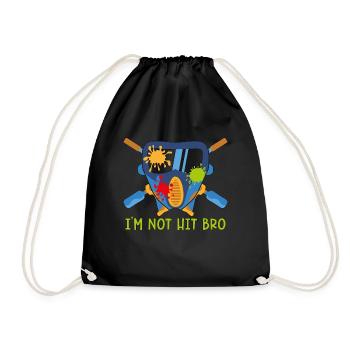 Paintball I’m Not Hit Retro Shoot Paintball Player - Sac de sport léger - noir - Devant