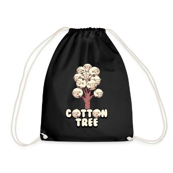 Adorable Cotton Tree Animals Fluffy Sheep Earth - Turnbeutel - Schwarz - Vorne