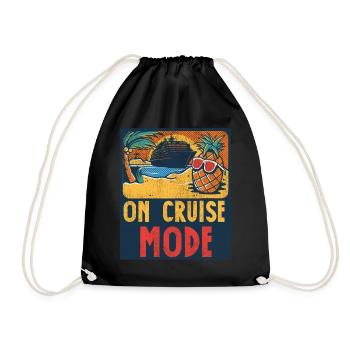 Cruise Ship Vacation Vintage On - Turnbeutel - Schwarz - Vorne