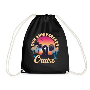 Bateau de croisière Vacances Mari Femme - Sac de sport léger - noir - Devant