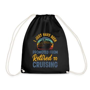 Cruise Ship Vacation Retired - Drawstring Bag - black - Front