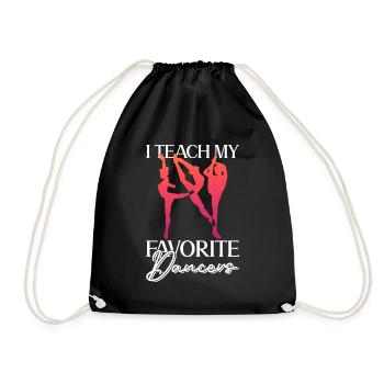 J’enseigne à mes danseurs préférés - ballet - Sac de sport léger - noir - Devant