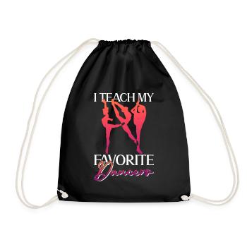J’enseigne à mes danseurs préférés - ballet - Sac de sport léger - noir - Devant