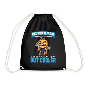 Plumber Mom Like A Regualr Mom But Cooler - Turnbeutel - Schwarz - Vorne