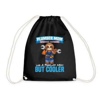 Plumber Mom Like A Regualr Mom But Cooler - Turnbeutel - Schwarz - Vorne