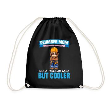 Plumber Mom Like A Regualr Mom But Cooler - Turnbeutel - Schwarz - Vorne