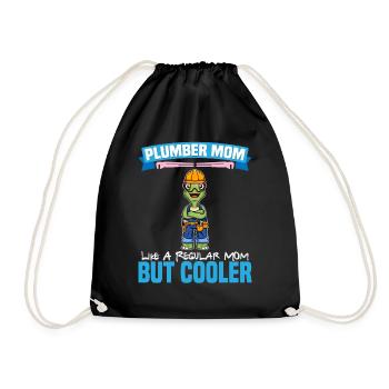Plumber Mom Like A Regualr Mom But Cooler - Turnbeutel - Schwarz - Vorne