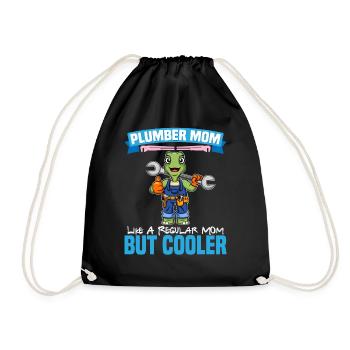 Plumber Mom Like A Regualr Mom But Cooler - Turnbeutel - Schwarz - Vorne