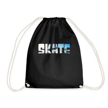 Skateboarding - Turnbeutel - Schwarz - Vorne