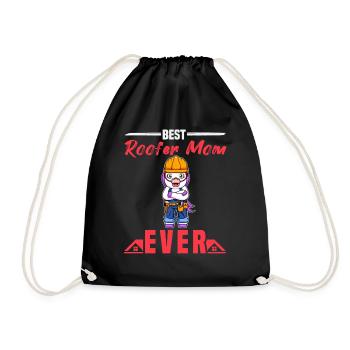 Meilleure maman couvreuse de tous les temps Artisanat de toiture Mère - Sac de sport léger - noir - Devant