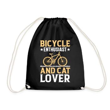 Cyclistes de VTT - Passionnés de vélo et - Sac de sport léger - noir - Devant