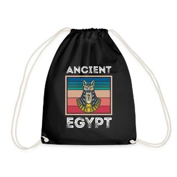 Altes Ägypten Anubis Gott des toten Pharaos Ägypto - Turnbeutel - Schwarz - Vorne
