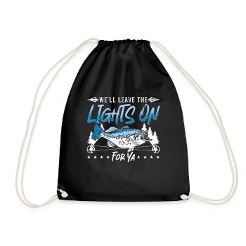 Bowfishing We'll Leave The Bow Fisherman Bowfisher - Drawstring Bag - black - Front