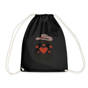 Cow girl Cette fille aime son cow-boy - Sac de sport léger - noir - Devant